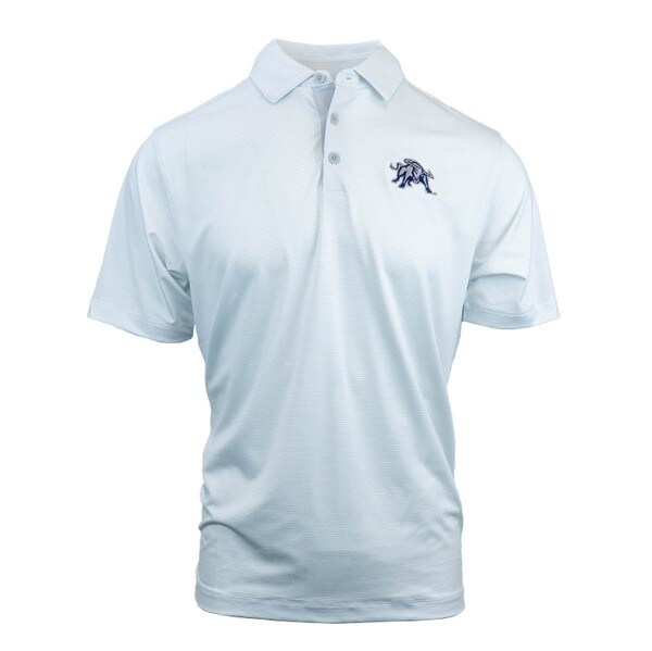 Men's Columbia Gray polo with Aggie Bull Logo